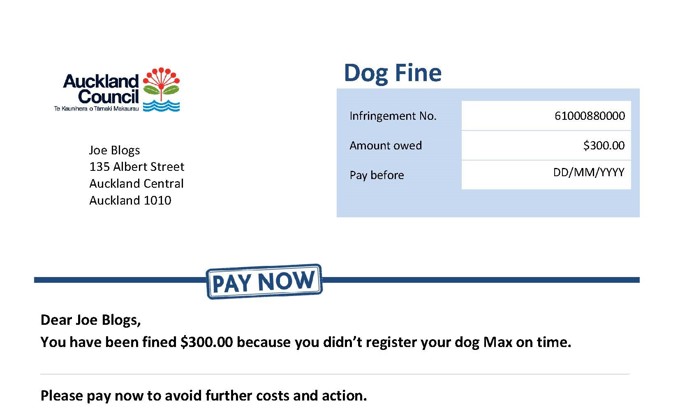 AM Infringement Notice Example Page 2