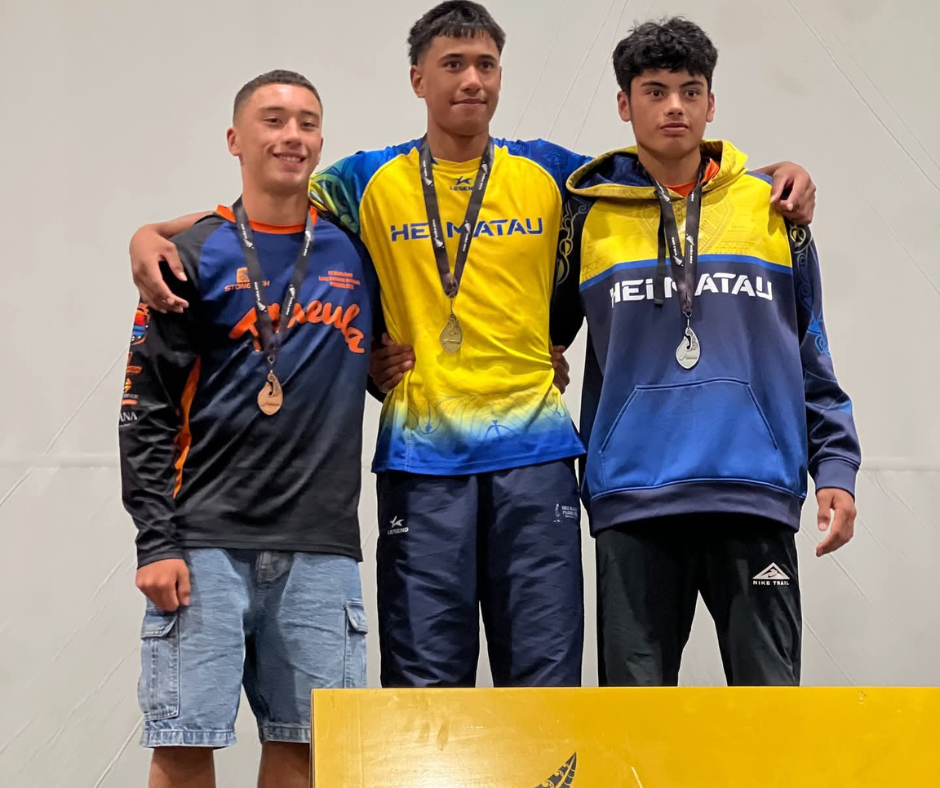 Local waka ama champion.