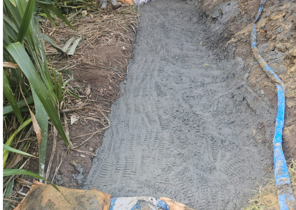 Temporary Solution Is Backfilled With Concrete To Hold The Bottom Of The Slip And Act As A Retaining Structure
