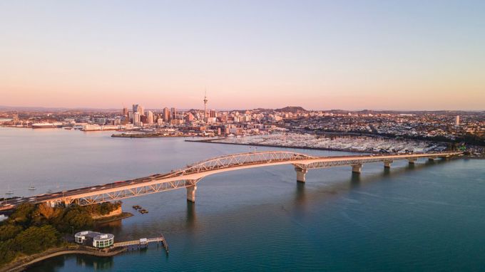 744033 Auckland Cityscape From Northcote At Dusk Web Optimised 1280Px Jpg Or Png Or Webp