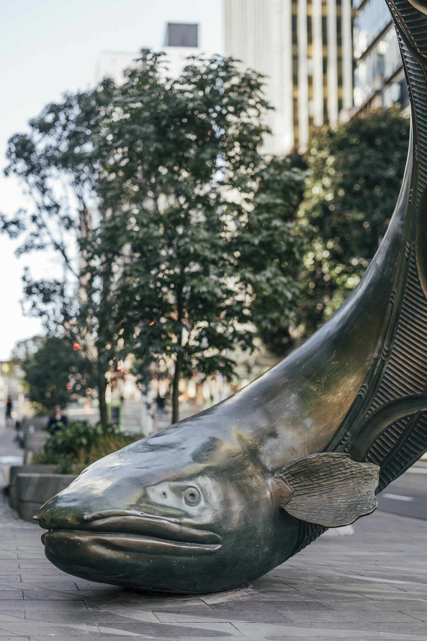 An eel themed artwork.