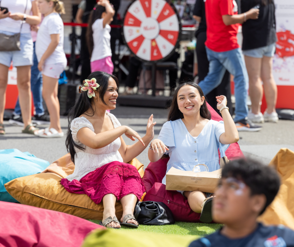 Community at a festival. 