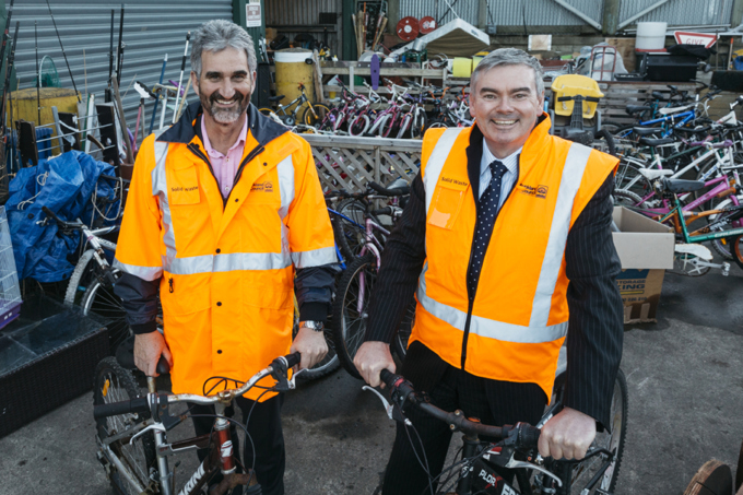 Minister Scott Simpson and Barry Potter