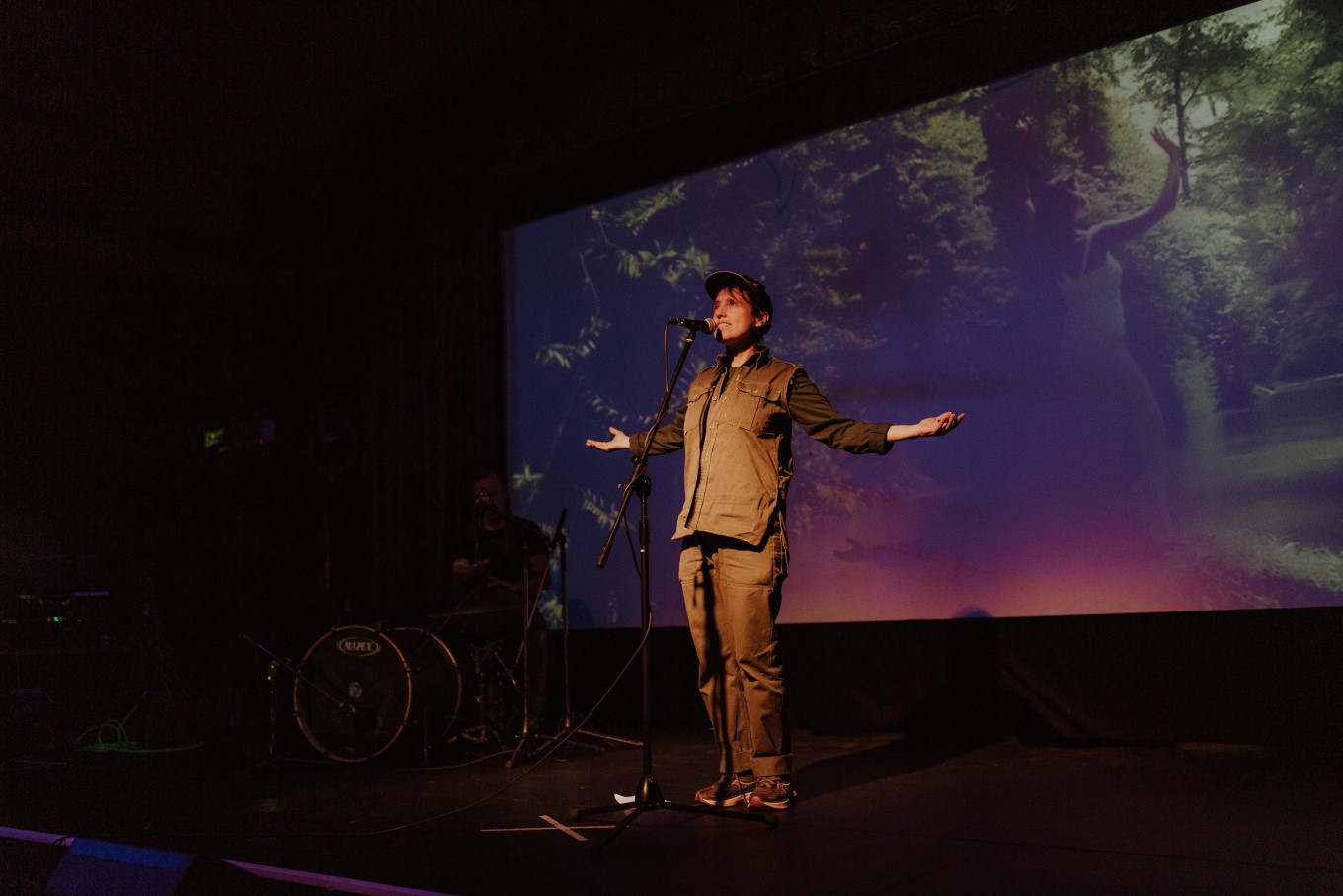 In The Body Basement Theatre performance.