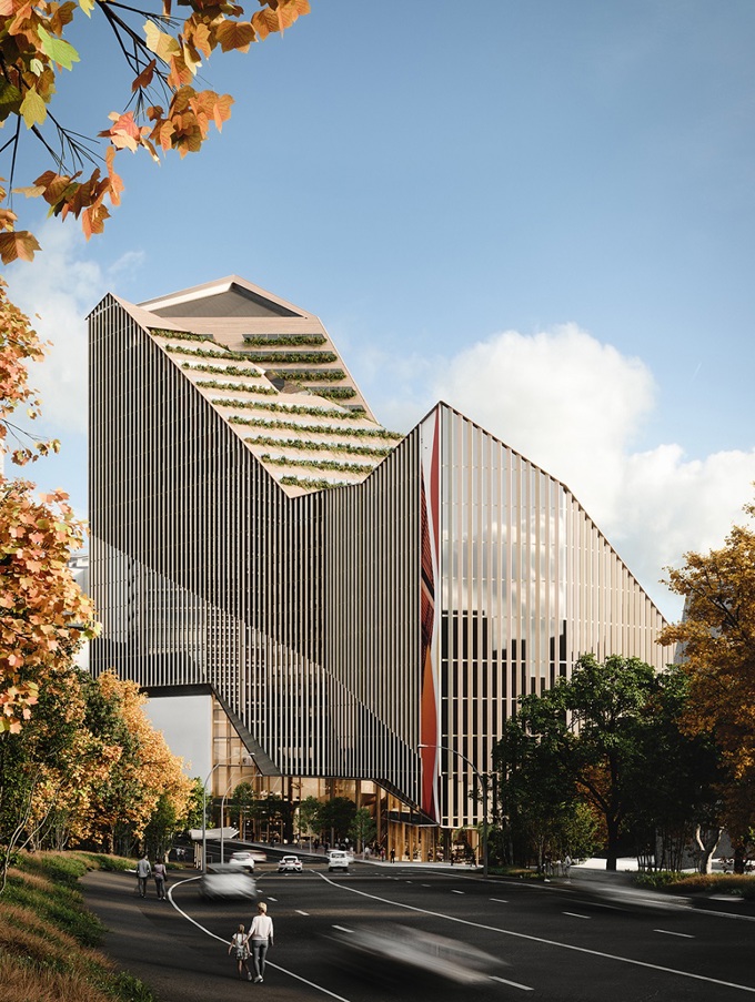 Aotea Central Concept Design Render 4