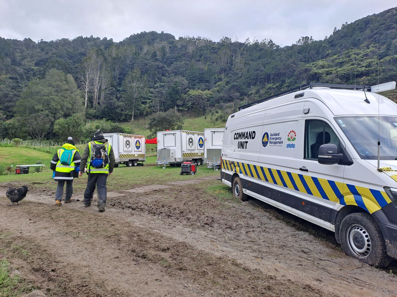 A line up of Auckland Emergency Vehicles. 