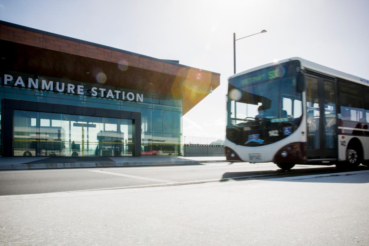 Panmure bus station.