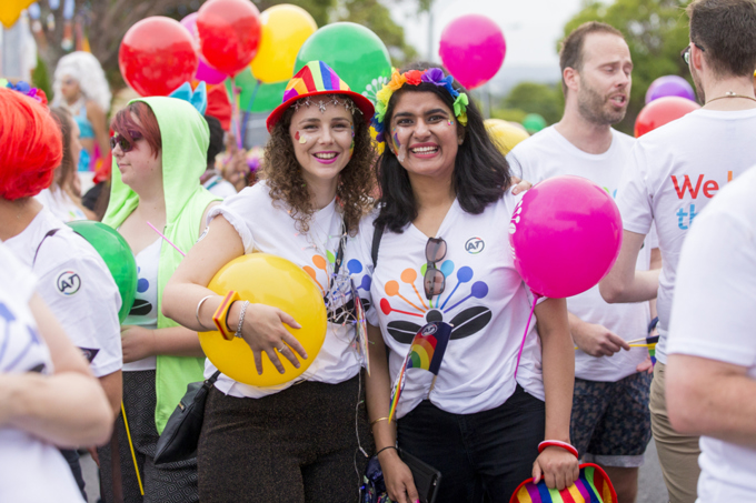 Ladies celebrating pride month