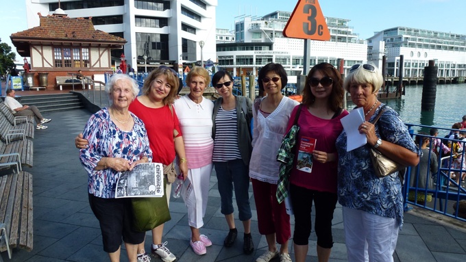 Howick Service Centre workers at Christmas celebrations at the Viaduct
