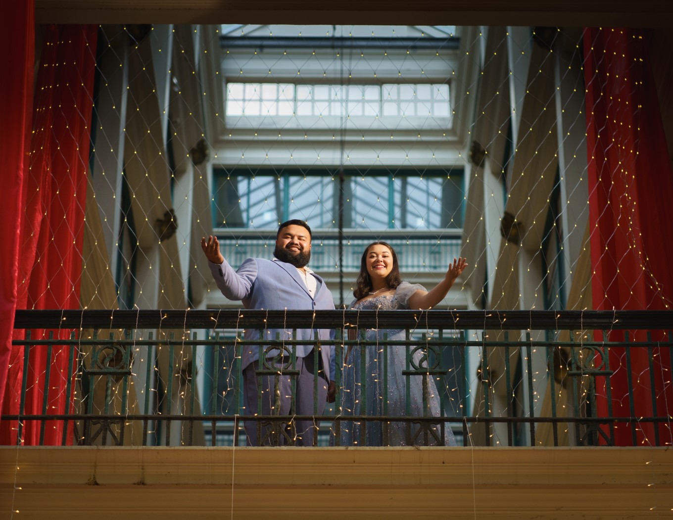 Opera singers in Strand Arcade. 