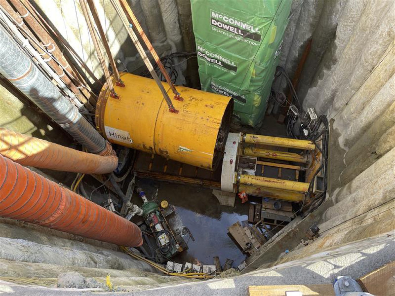 Low carbon bend pipe used in the Greville Road project.