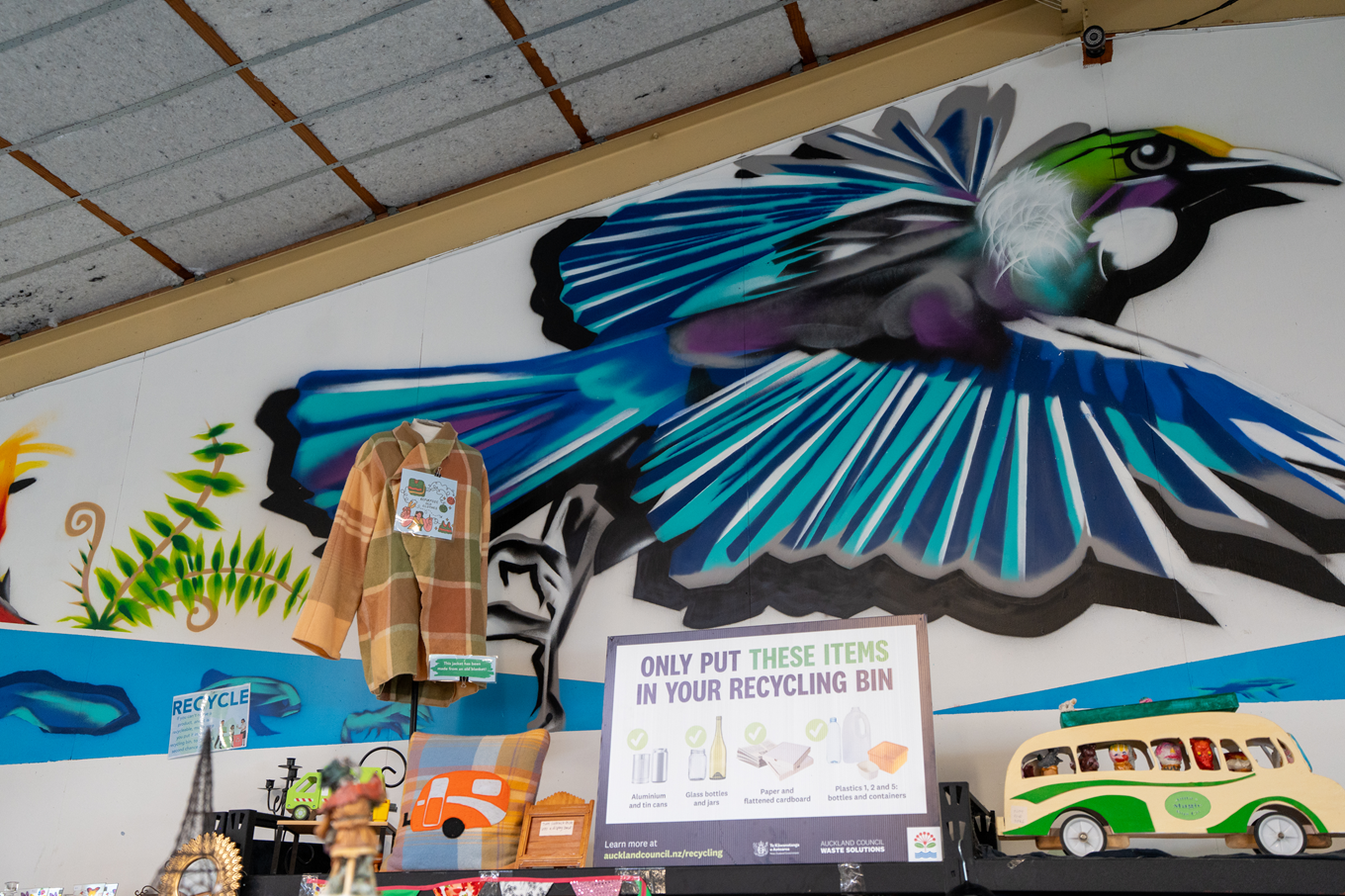 A child section at a community recycling centre.
