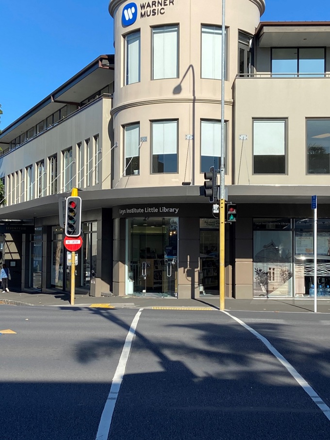 Leys Institute Little Library - Front entrance