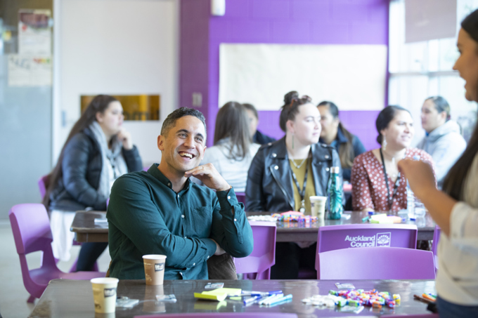 A team lunch at one of Auckland Council's community venues