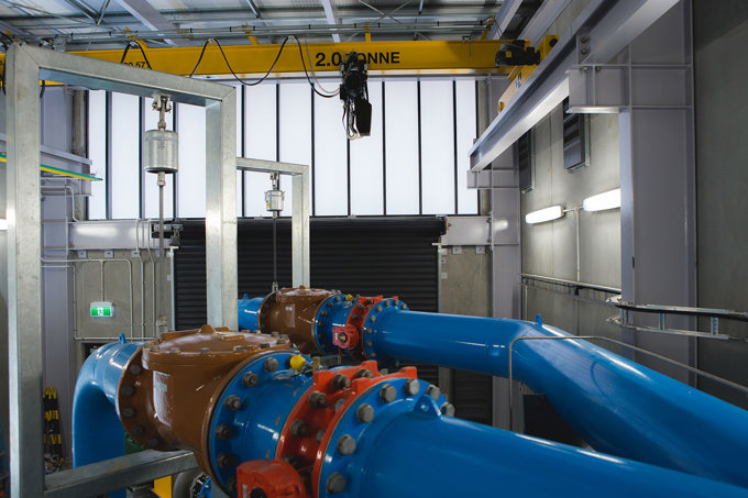 The newly completed reservoir pump station in Albany 10