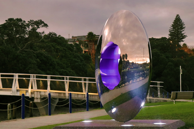 Milford Reserve’s new work of light (2)