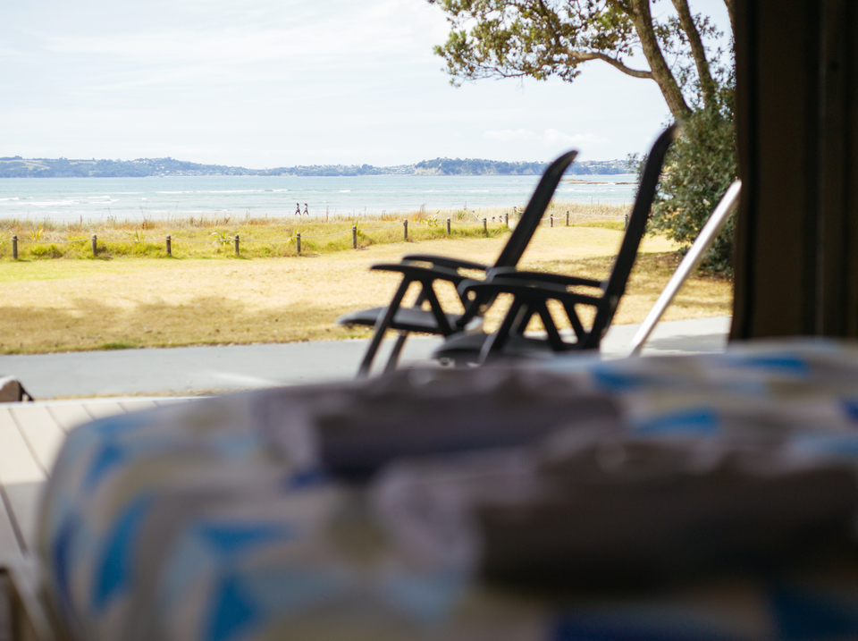 A chair by the water.