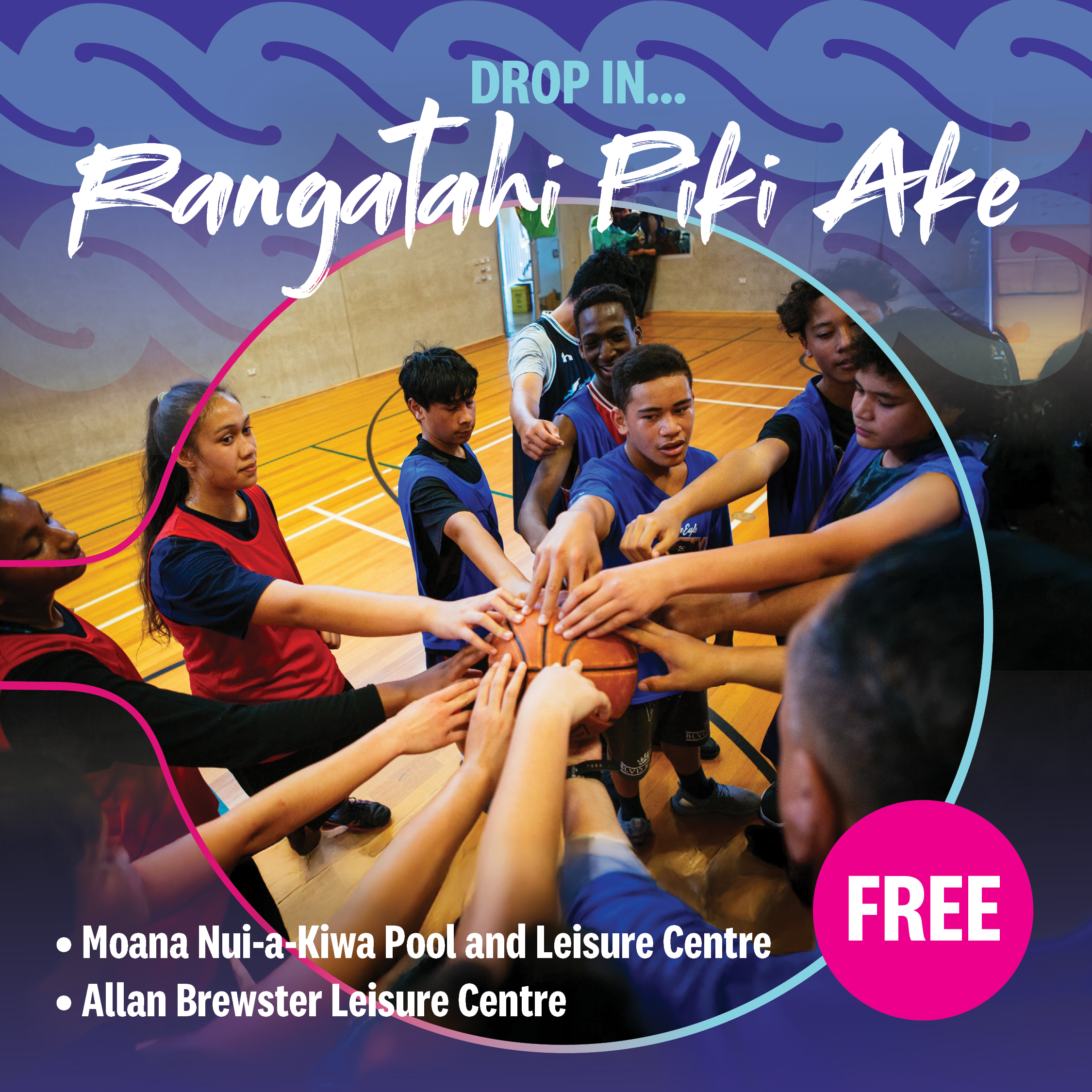 A poster for a youth event. 