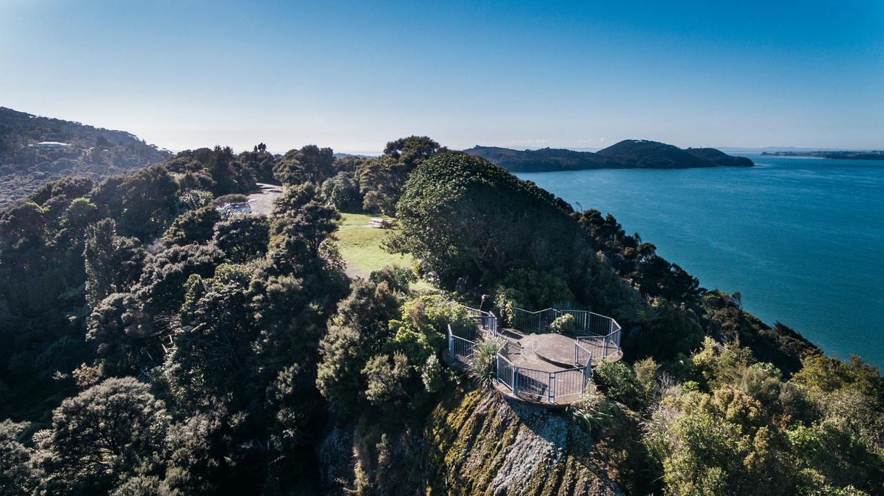 An aerial shot of the top of the Karamatura Track. 