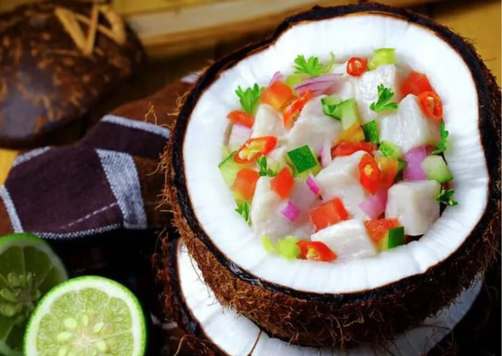 Coconut ceviche.