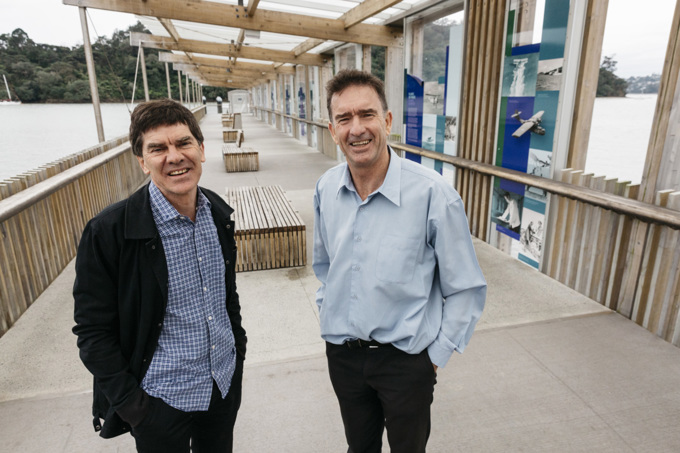 Albany councillors at Hobsonville Ferry terminal