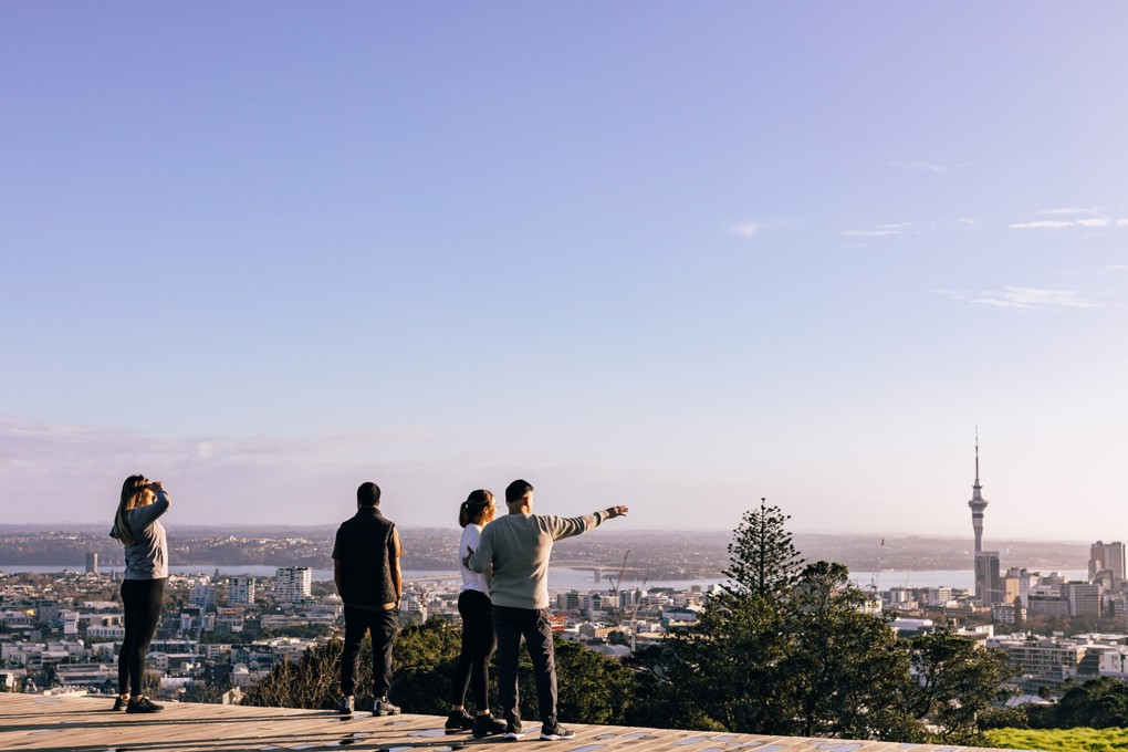 Group Look At View Of Auckland City (1)
