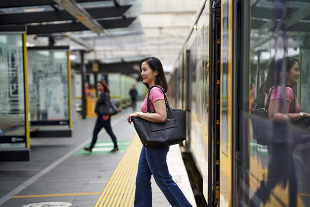 Person Exiting Train AT Supplied