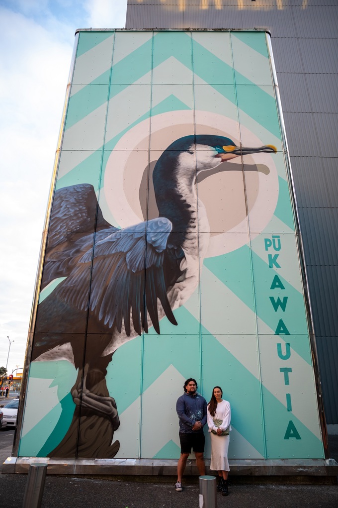 Mural celebrating culture and diversity adds colour to Tamaki Makaurau street (1)