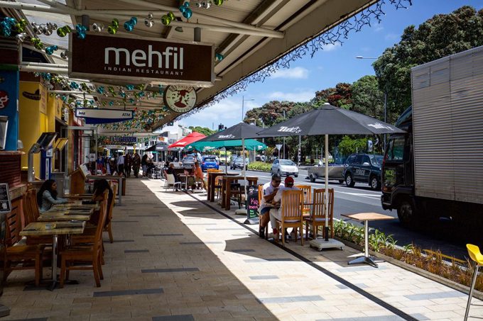 Mission Bay’s wider footpaths good news for summer dining