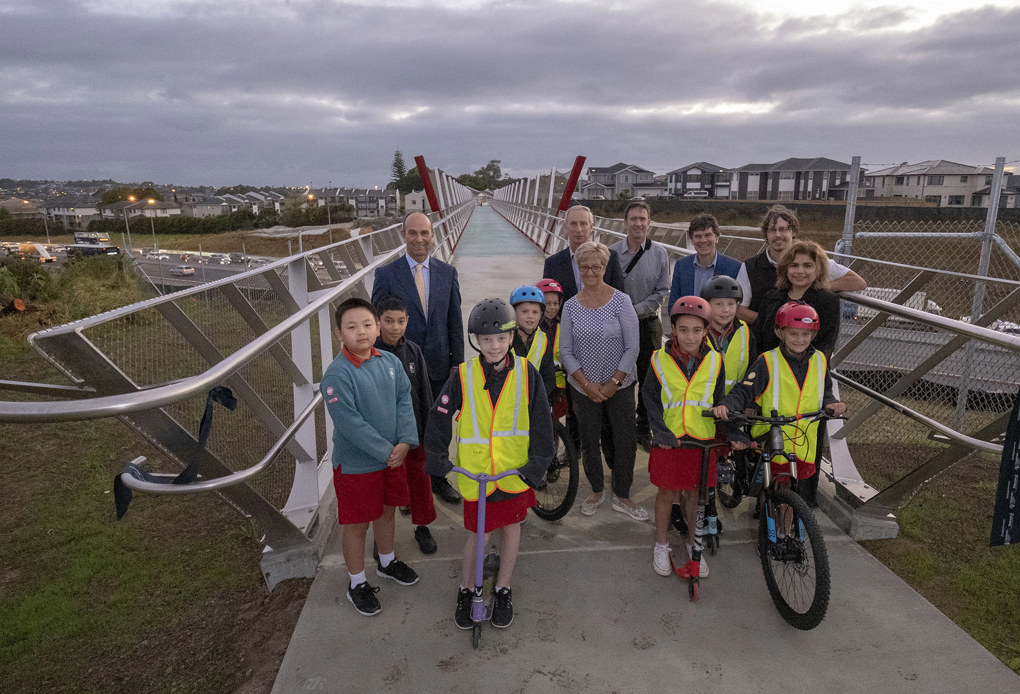 Albany's new iconic walking and cycling bridge opens