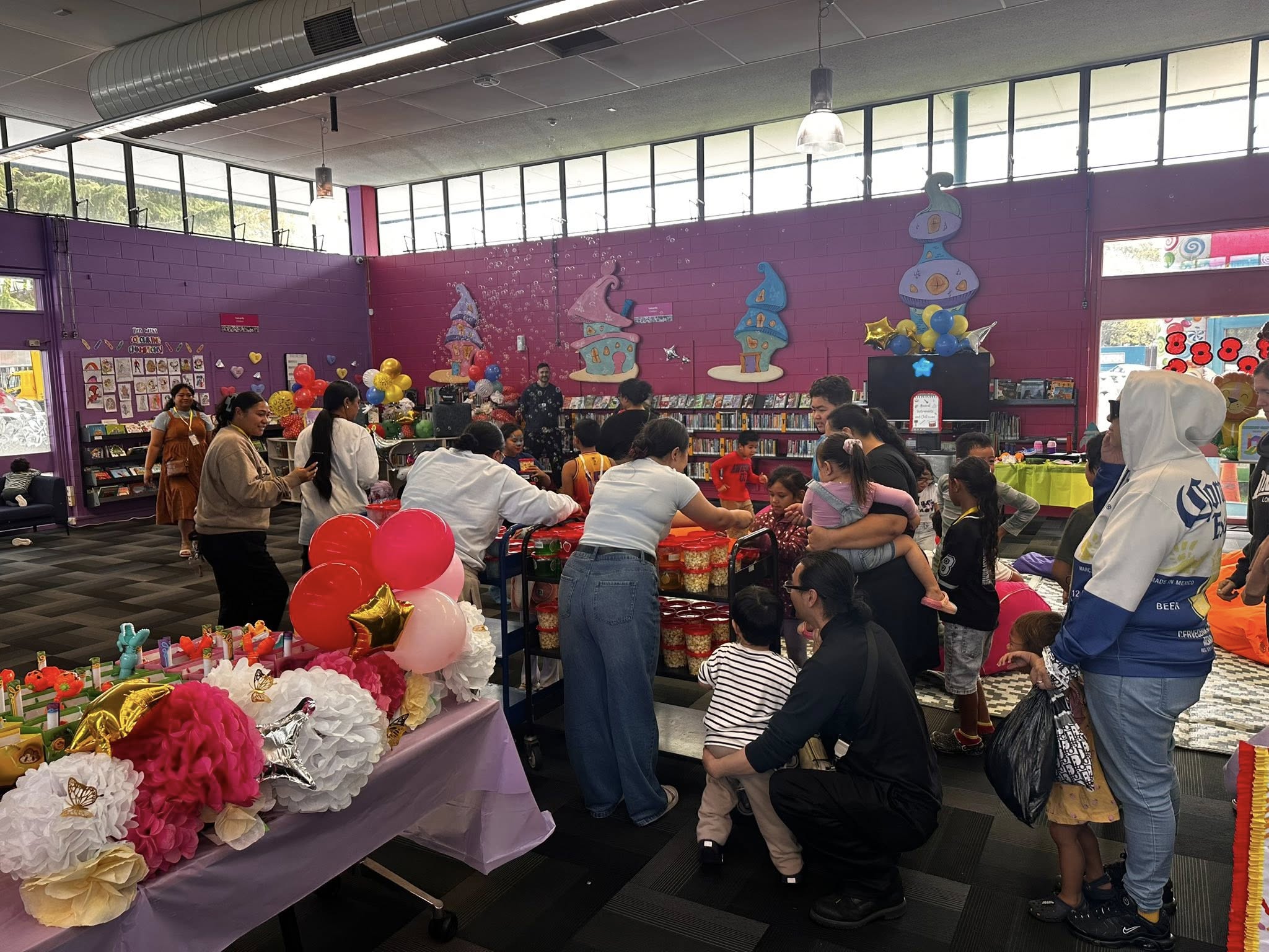 Celebrating Autism Day at community library. 