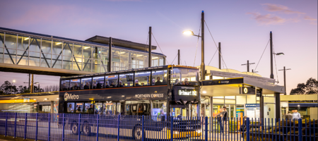 Bus Station At Night AT Supplied