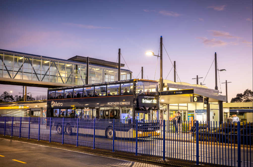 Bus Station At Night AT Supplied