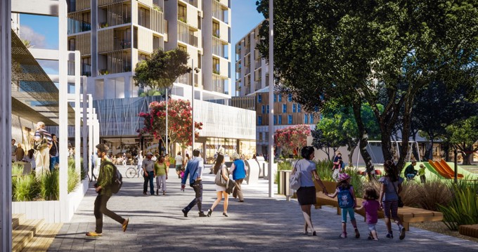 Takapuna town square option 1