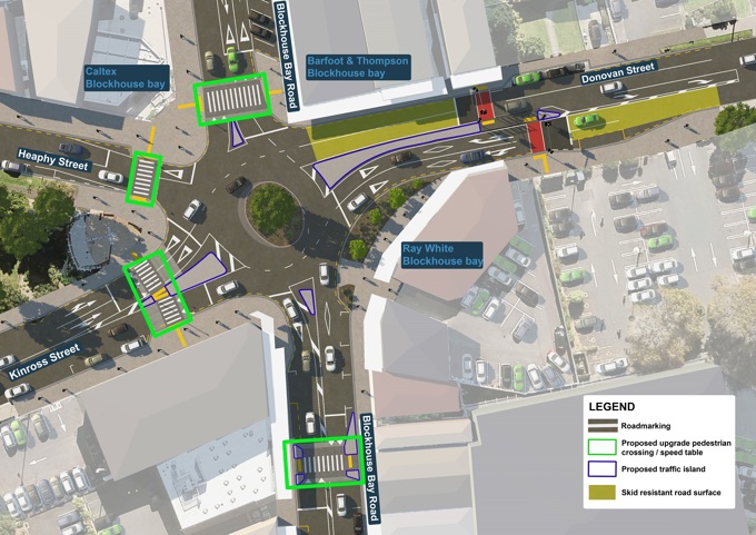 Blockhouse Bay roundabout safety proposal open for feedback