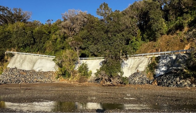 Takatu Road slips completed
