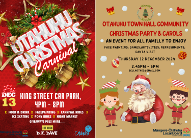 Otahuhu Christmas flyer.