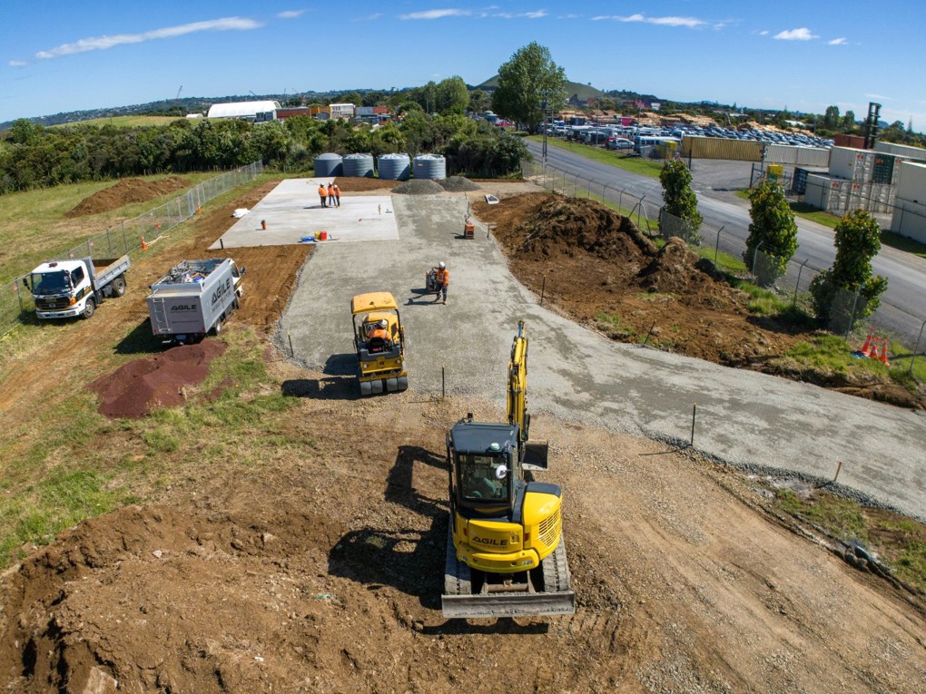 Groundwork on Watercare’s first permanent non-potable water tanker