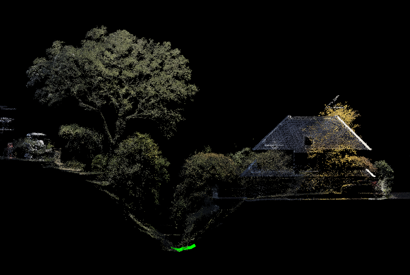 Lidar imagery showing precision of the technology.