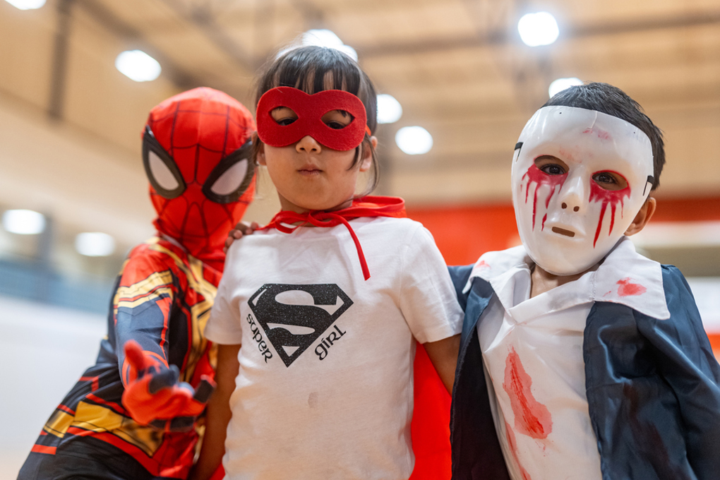 Children in costumes