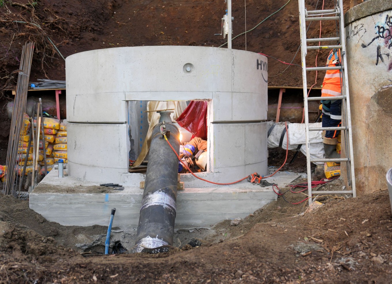 A connector instalation to help flow flow in a local neighbourhood.