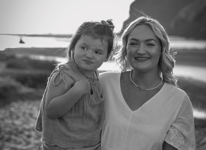 Saskia Corrigan with daughter Lola