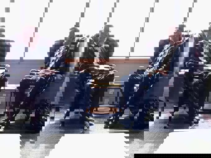 Mayor Wayne Brown and ACT leader David Seymour