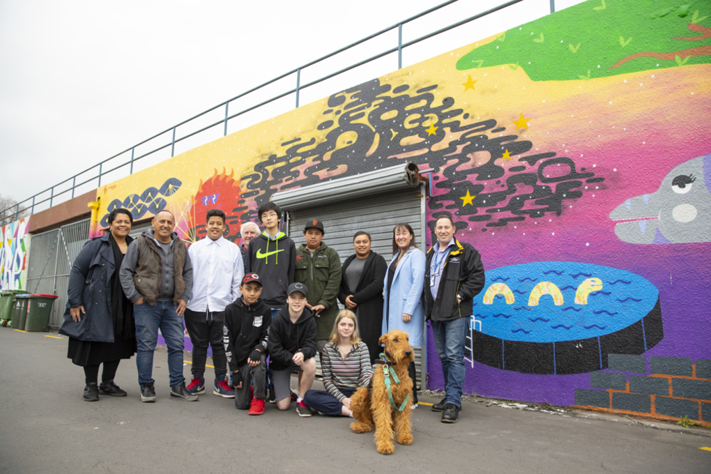 Pop of colour in Panmure (1)