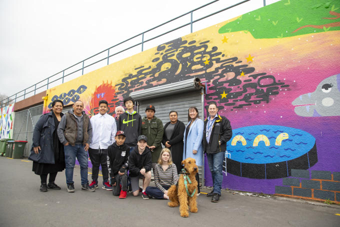 Pop of colour in Panmure (1)