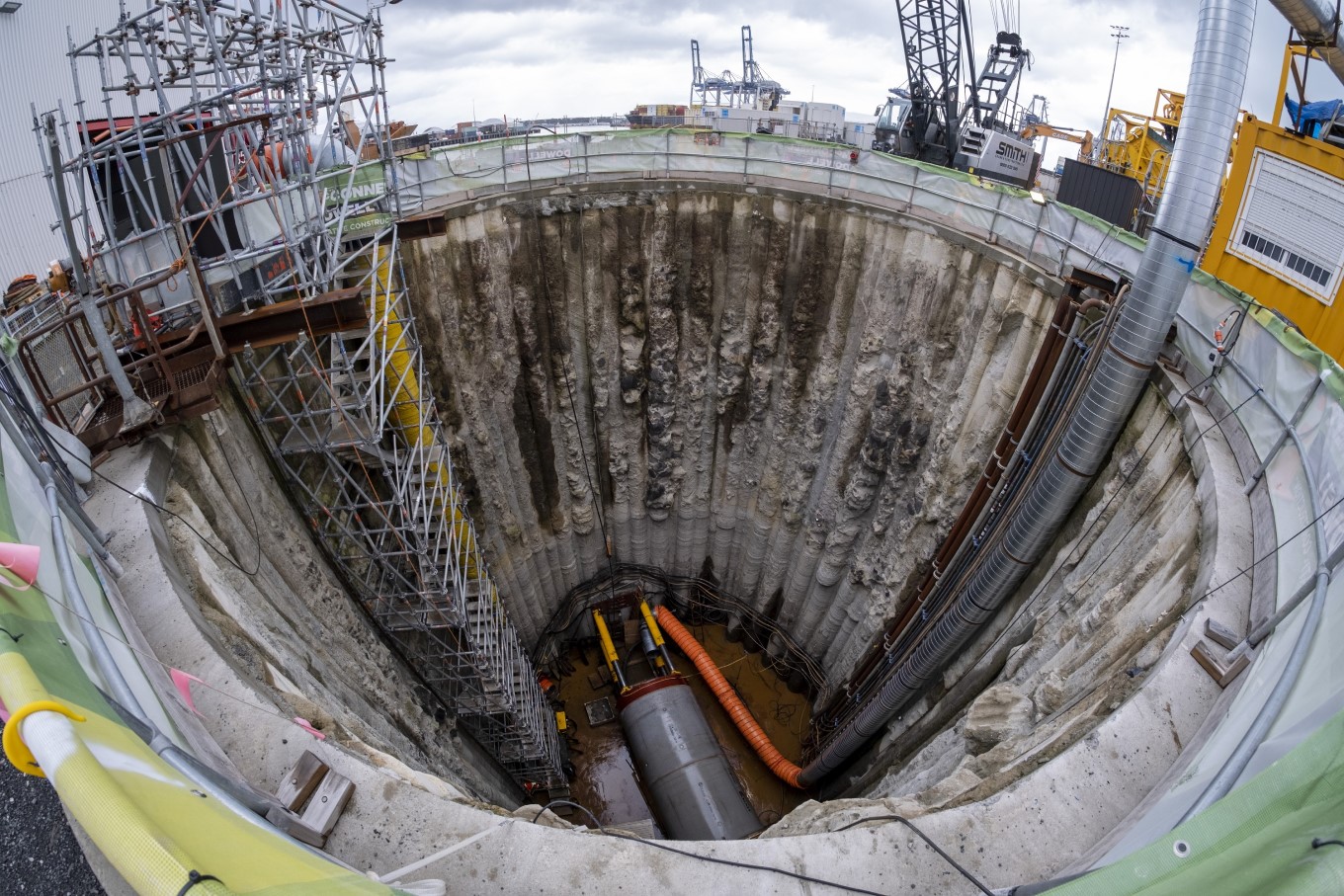 Ports Of Auckland tunnel.