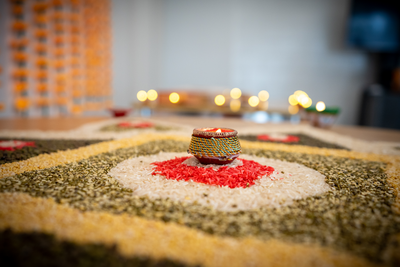 A mixture of indian paint for Diwali. 