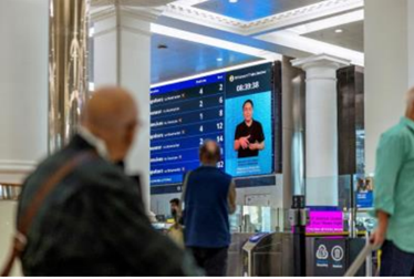Sign language and reo Māori has been introduced to broadcasts at Waitematā /Britomart train station.
