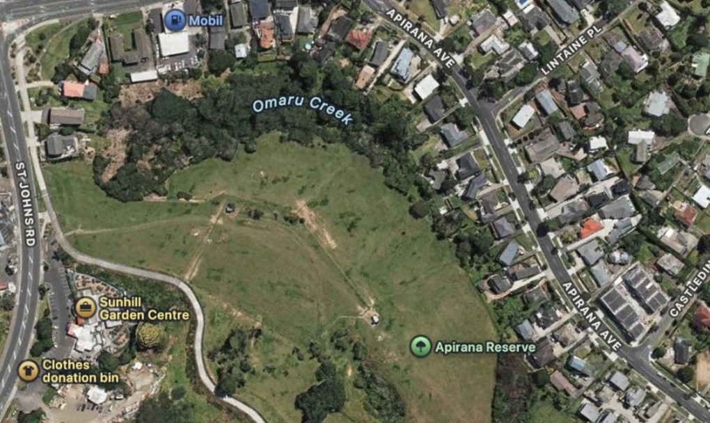 Community map of a proposed bike park