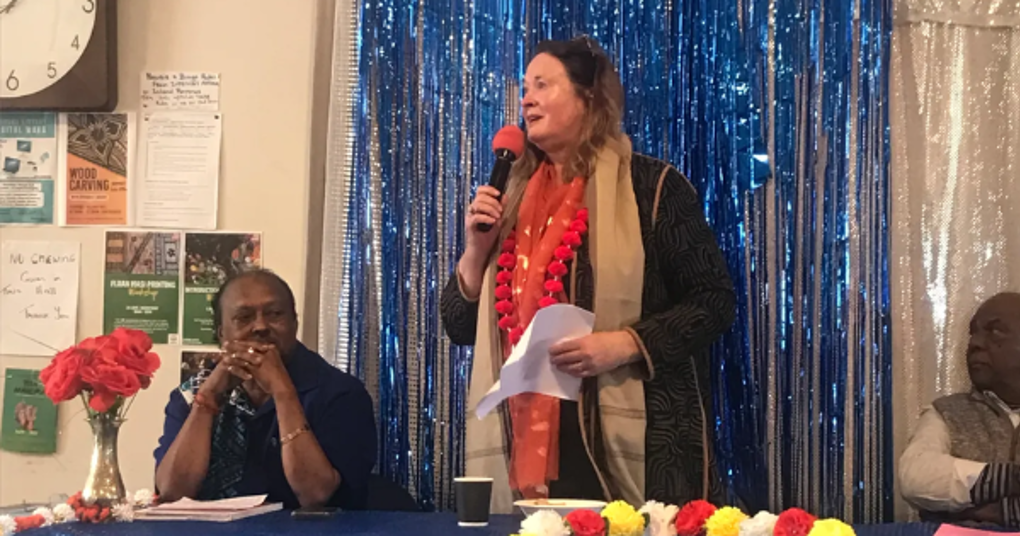 Mangere-Ōtāhuhu deputy chair Christine O'Brien at a Matariki celebration in Ōtāhuhu